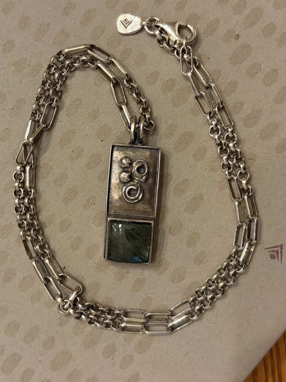 Vintage Silpada Sterling Silver and Labradorite Pendant “Timeless” Necklace - Picture 11 of 16